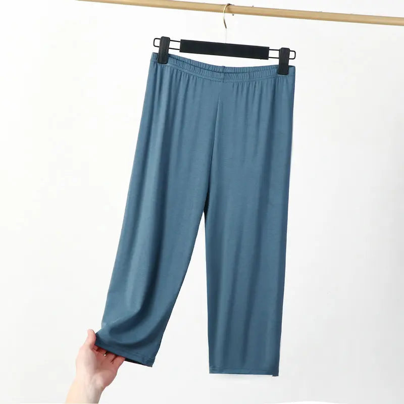 Pantalons de pyjama pour femmes - pantalons 3/4 décontractés pour l'été