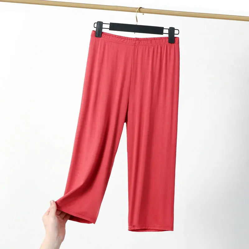 Pantalons de pyjama pour femmes - pantalons 3/4 décontractés pour l'été