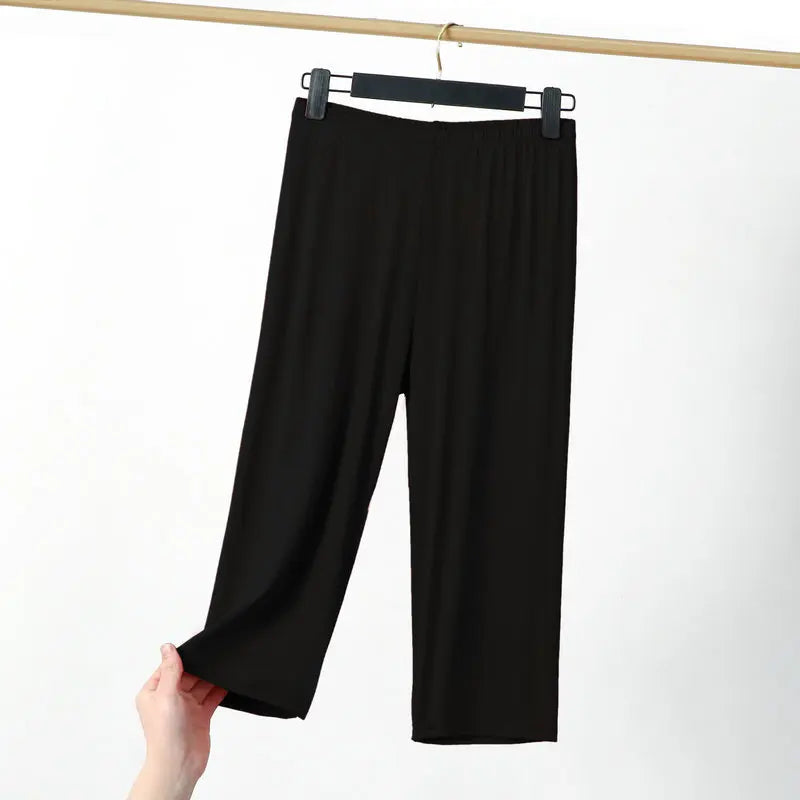 Pantalons de pyjama pour femmes - pantalons 3/4 décontractés pour l'été